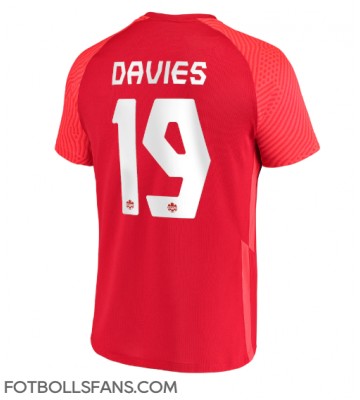 Kanada Alphonso Davies #19 Replika Hemmatröja VM 2022 Kortärmad